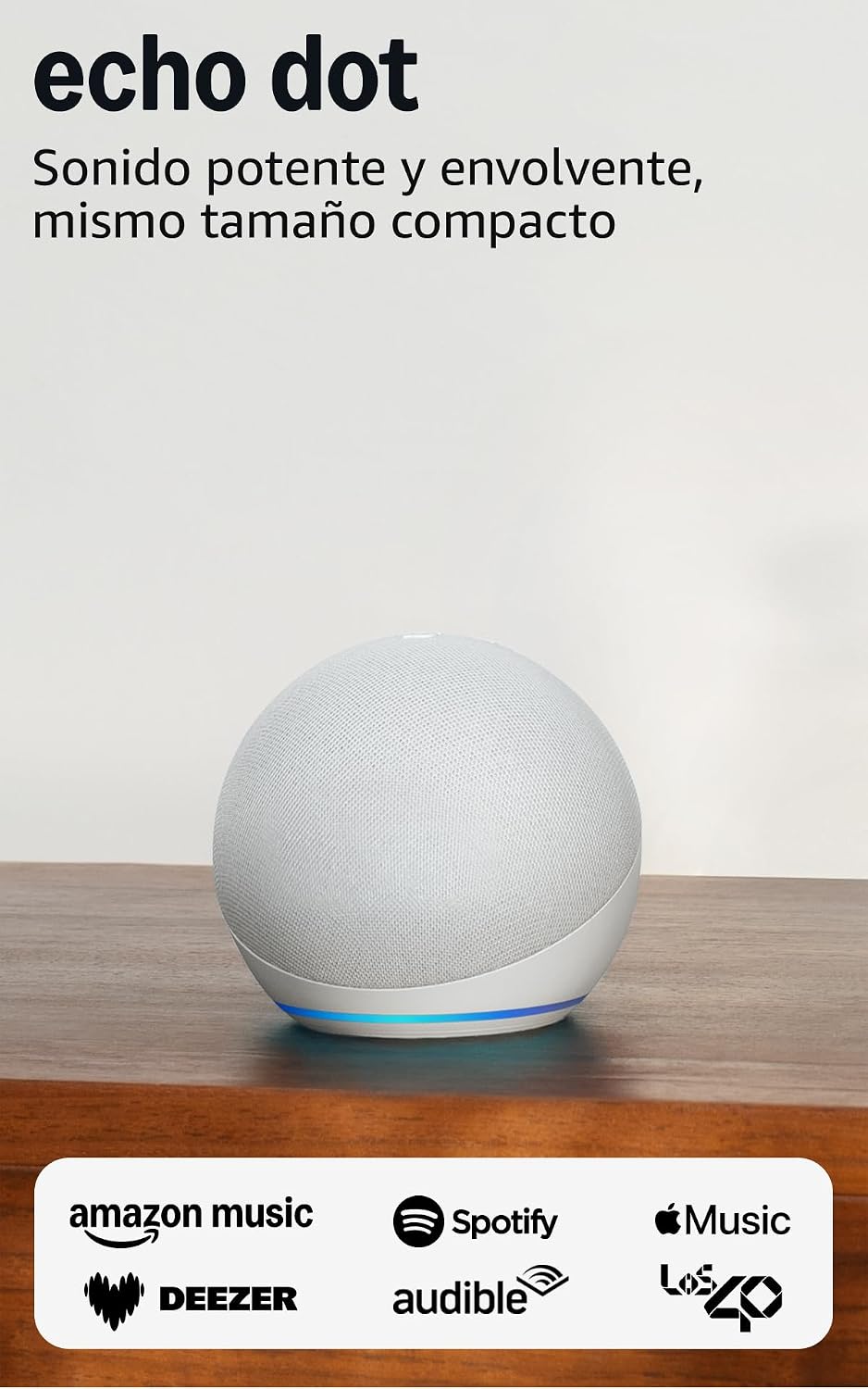 Detalle de Echo Dot (Última generación) altavoz inteligente Wi‑Fi y Bluetooth