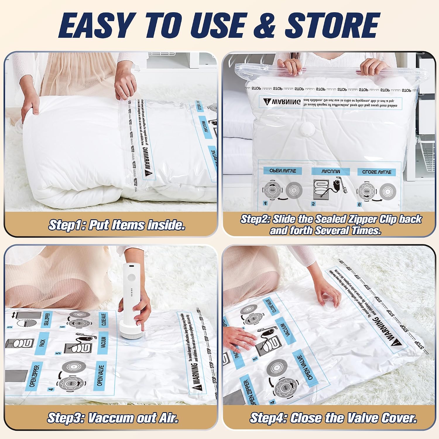 Thumbnail 5 de Storage Master Space Saver Bags 12-pack with Pump