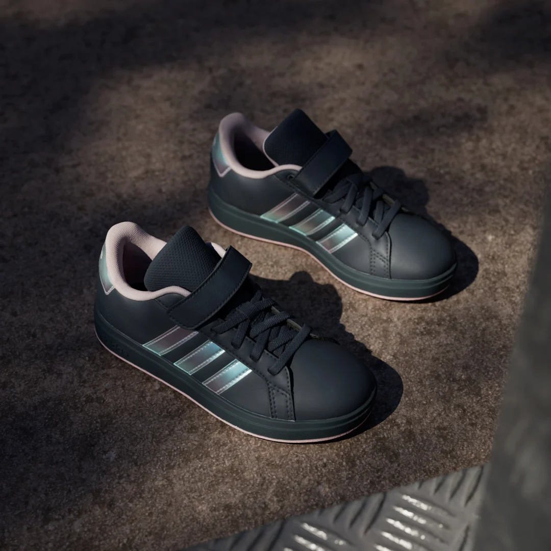 Detalle 2 de Zapatilla Grand Court 2.0 (Niños) de Adidas — azul