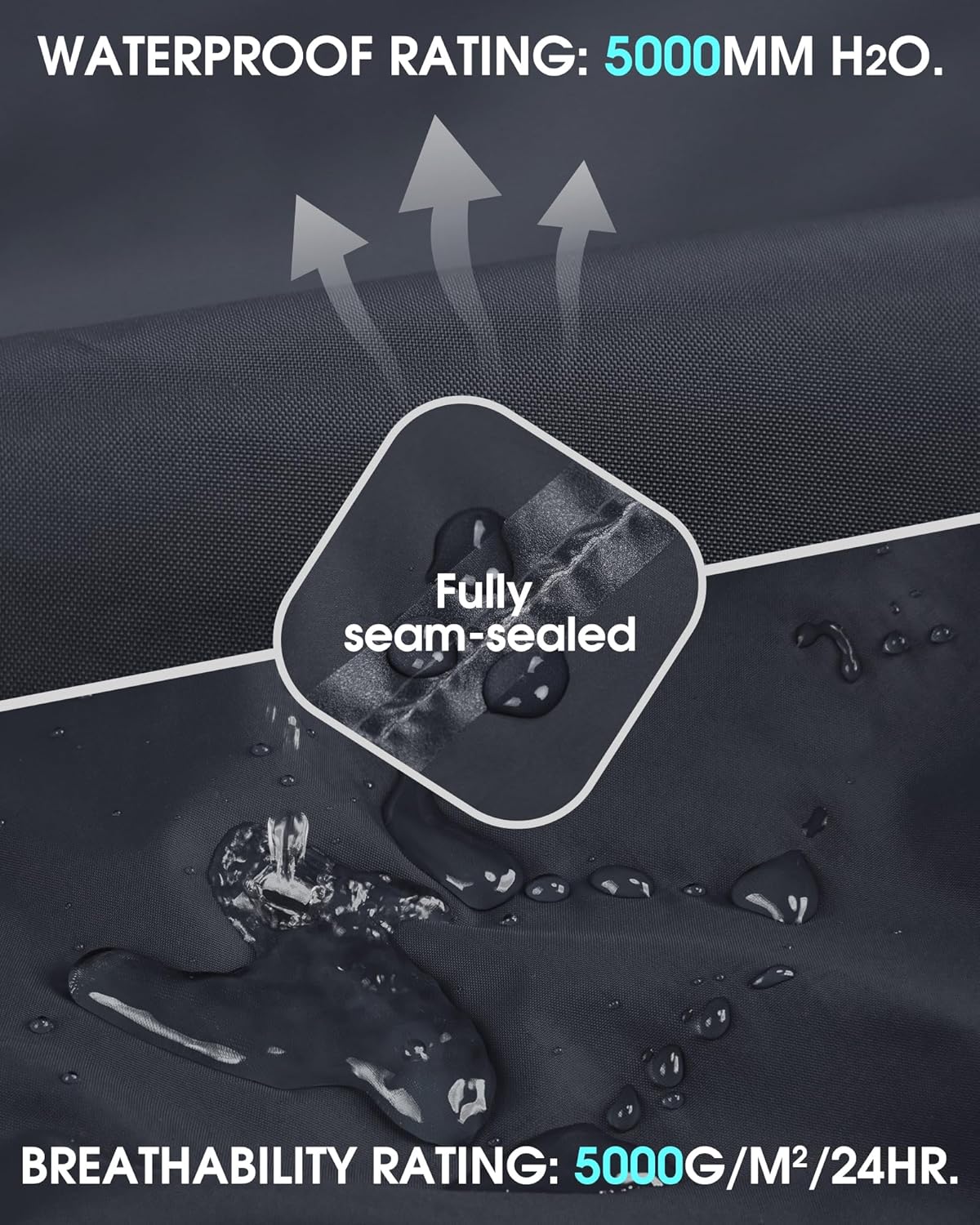 Thumbnail 2 de 33,000ft Damen Regenhose wasserdicht fürs Radfahren und Outdoor – reflektierende Wind- und Regen-Überziehhose