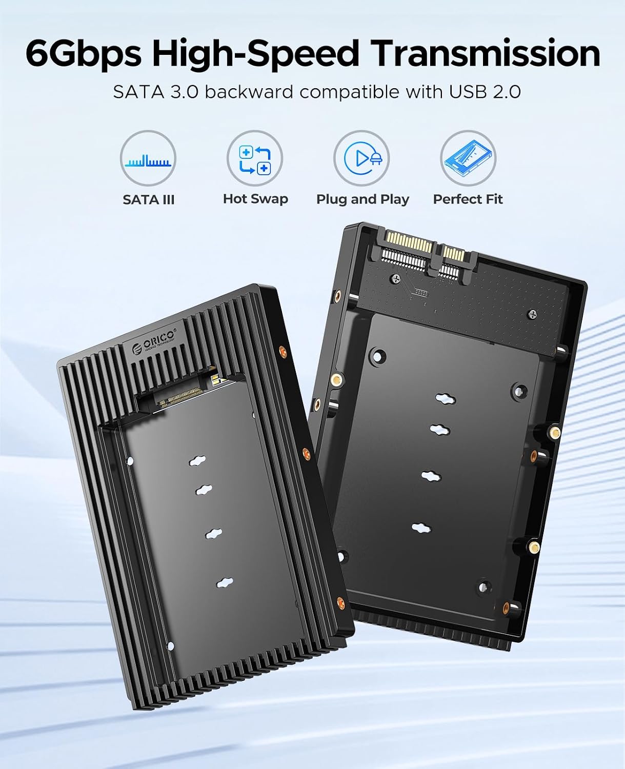 Thumbnail 2 de ORICO adattatore M.2 NGFF SATA 3,5 HDD 6 Gbps