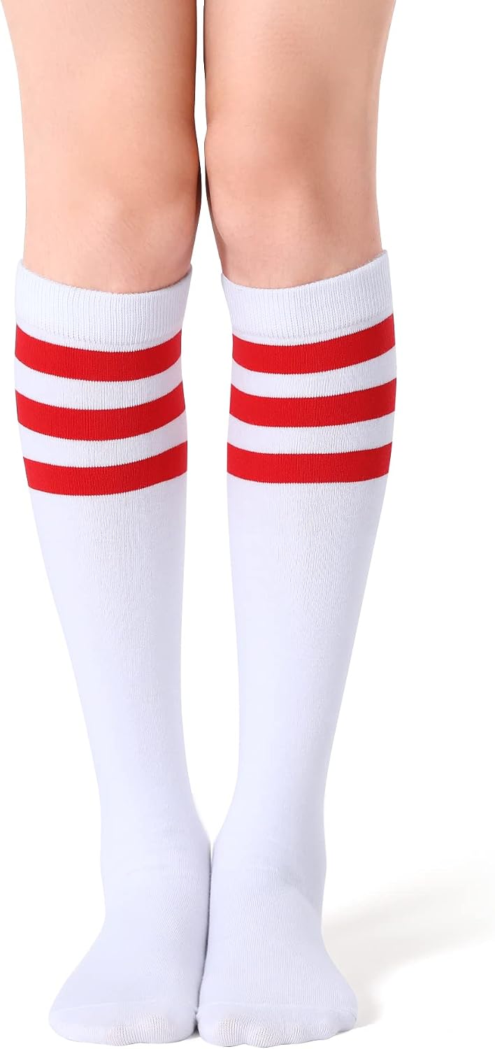 Thumbnail 6 de FITRELL Women's Knee-High Athletic Socks, Striped Tube Style