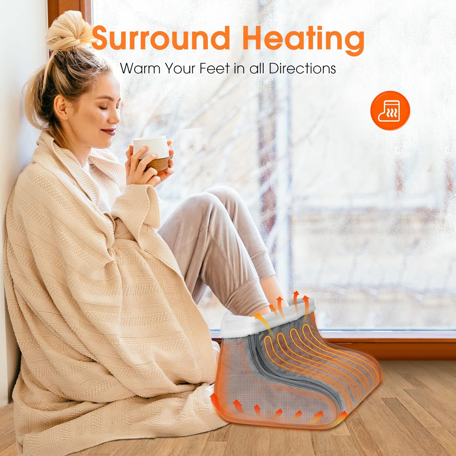 Detalle 2 de Yerdol Electric Foot Warmer 4‑timer settings
