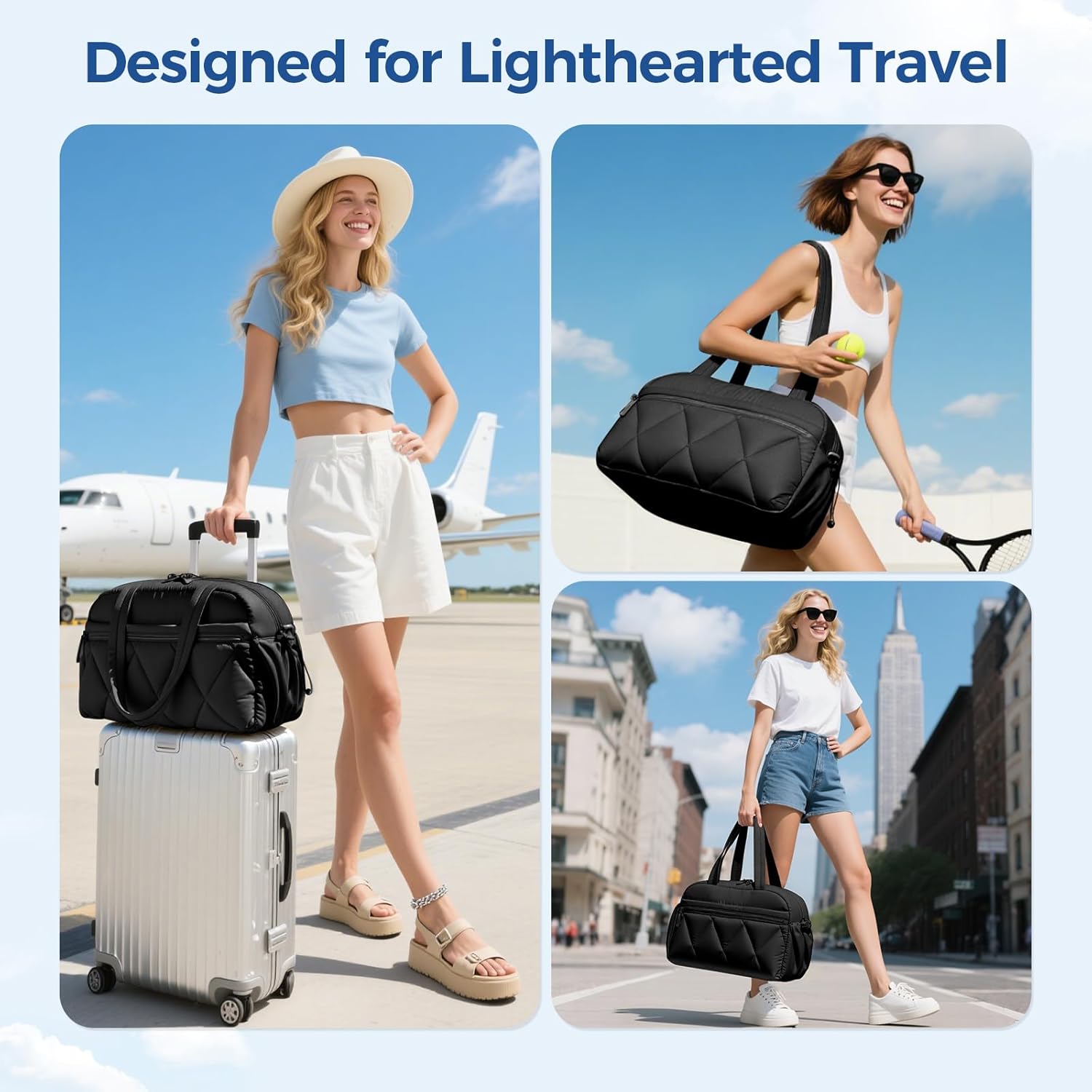 Thumbnail 5 de Lekespring Weekend Overnight Bag 25L waterproof holdall