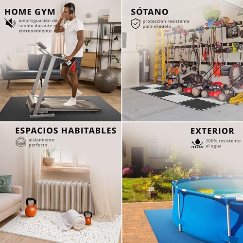 Thumbnail 4 de Esterilla Fitness Puzzle Goma para Gimnasio 🏋