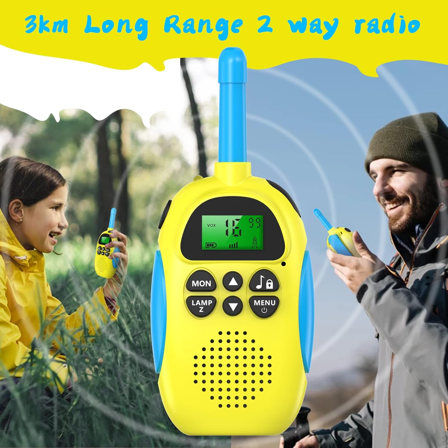 Thumbnail 8 de Ushining Walkie Talkie Recargable para Niños 📞 Aventura a 3KM