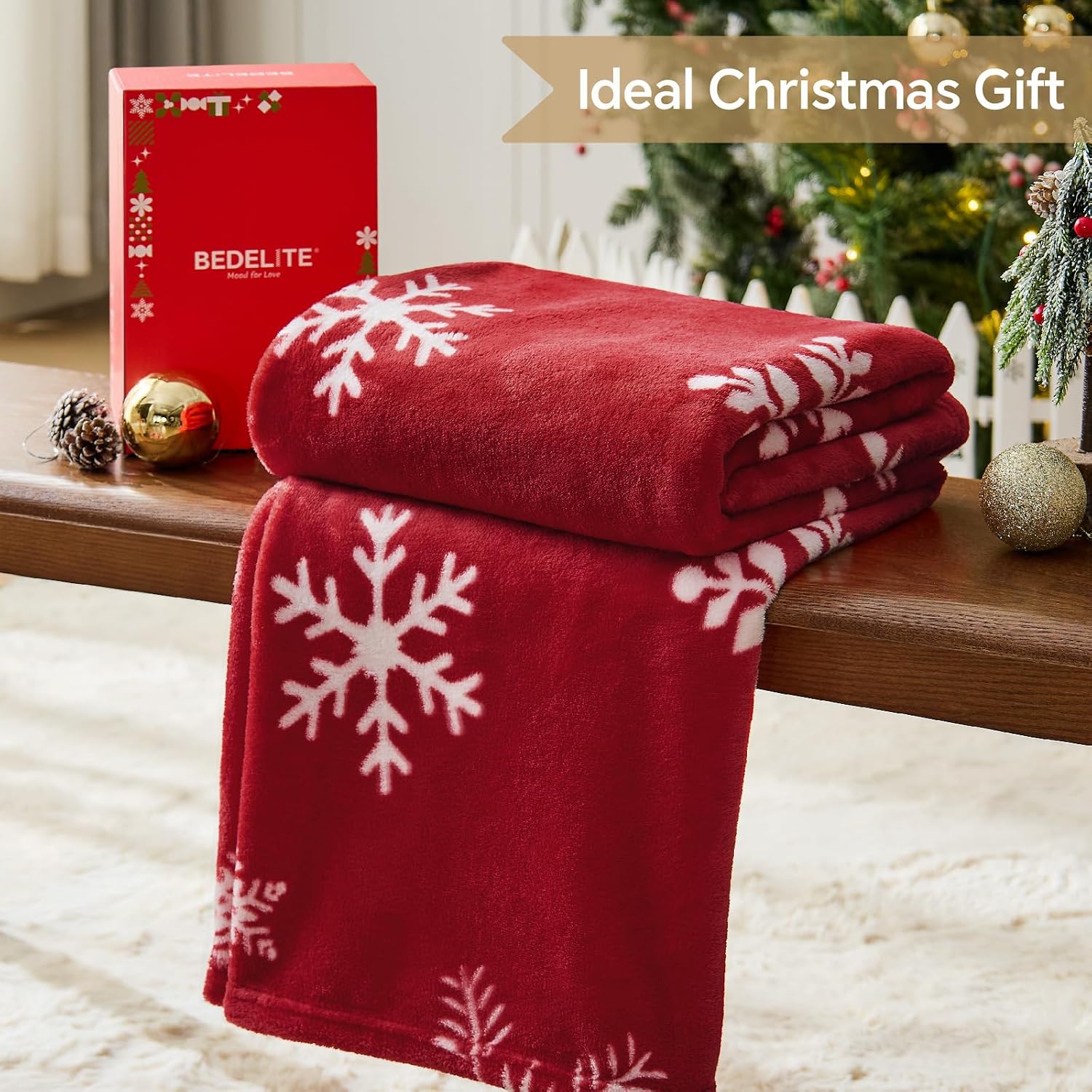 Detalle 2 de BEDELITE Christmas Throw Blanket, 50" x 60