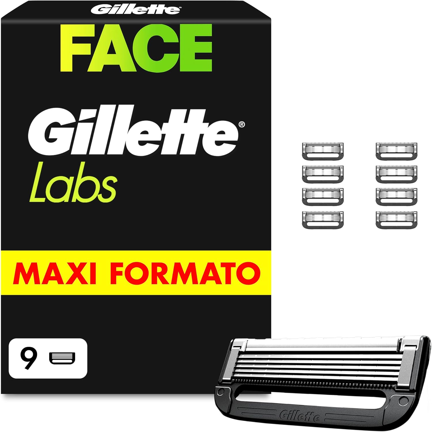 Detalle de Gillette LABS XXL 9 Lamette di Ricambio 5 lame