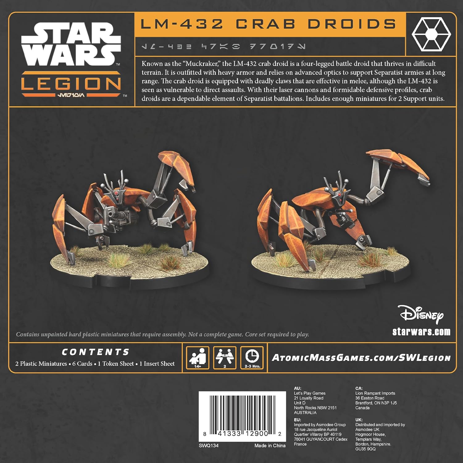 Thumbnail 1 de ATOMIC MASS GAMES Star Wars Legion LM-432 Crab Droids Expansion