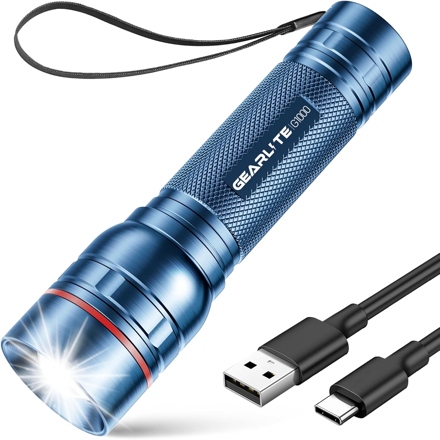 Thumbnail 6 de GEARLITE Taschenlampe LED Aufladbar – 2000 Lumen, kompakt, IP65, USB‑C Aufladung