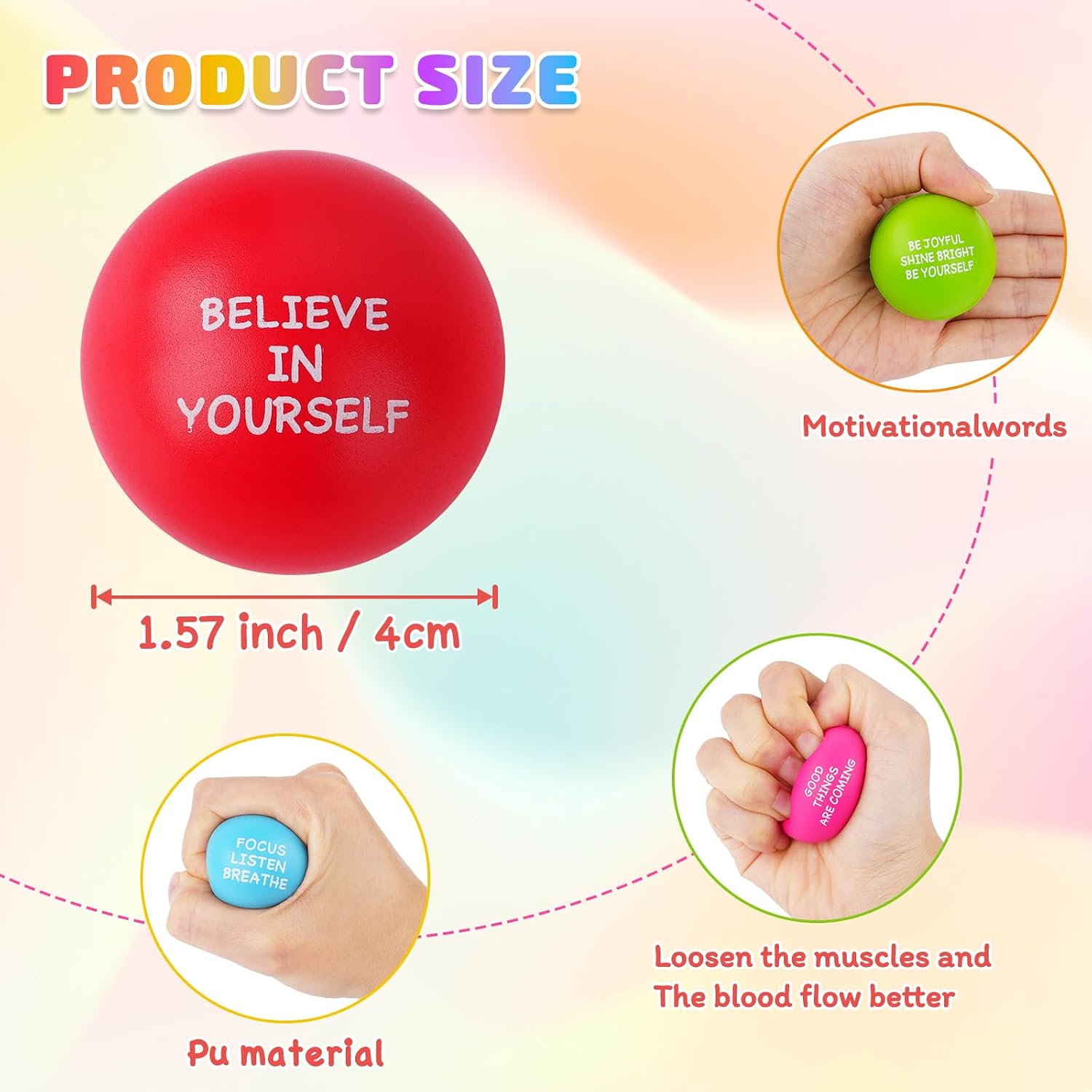 Detalle 1 de SHQDD Stress Balls 100ct