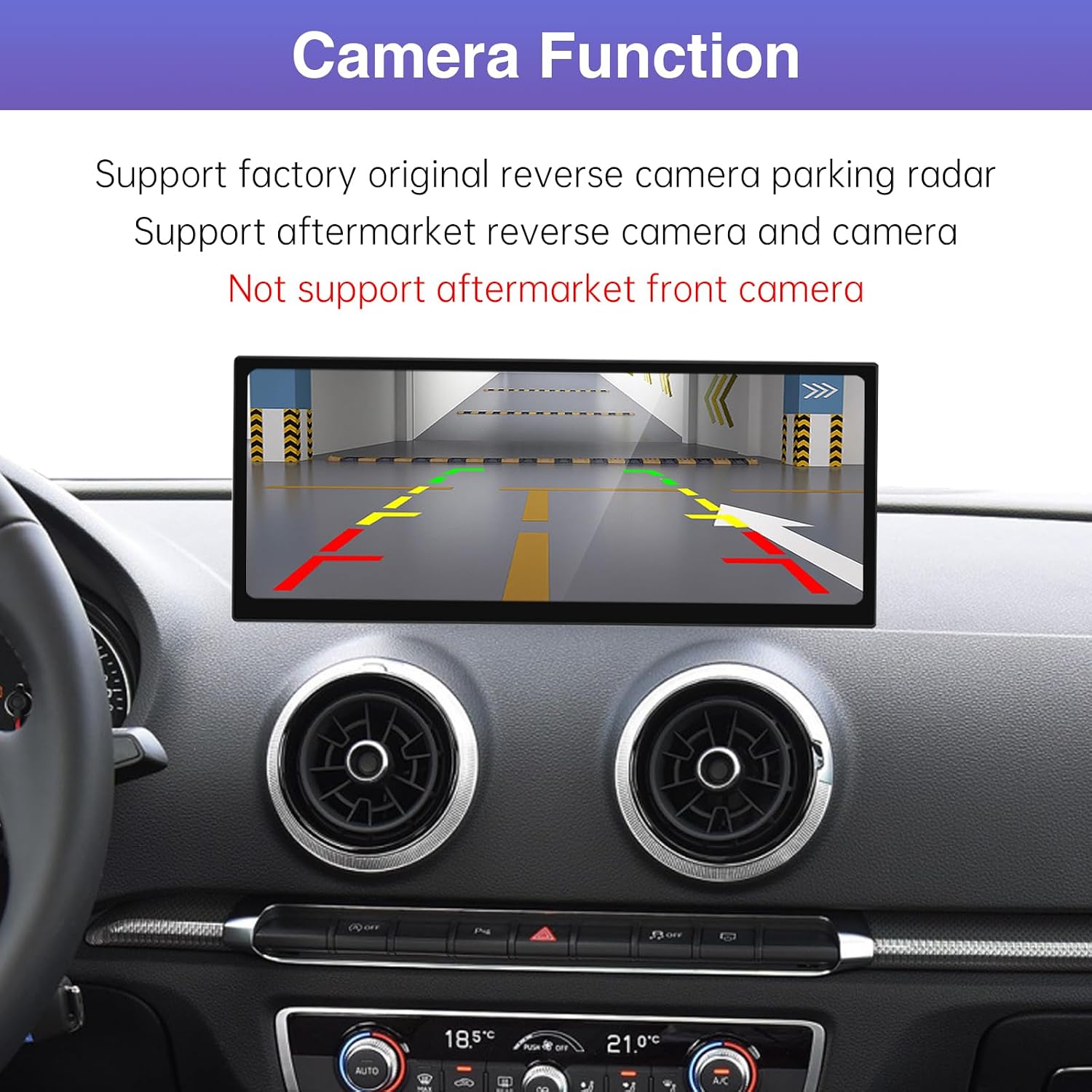 Detalle de Road Top autoradio da 12,3 pollici senza fili con CarPlay per Audi A3/S3 2014-2019 (MIB)