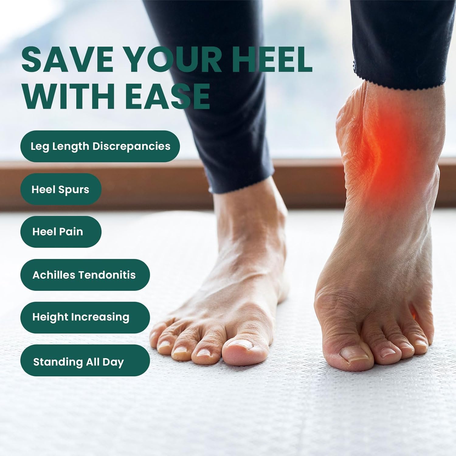 Thumbnail 3 de Welnove Inserto ajustable para piernas, 4 capas, marrón L