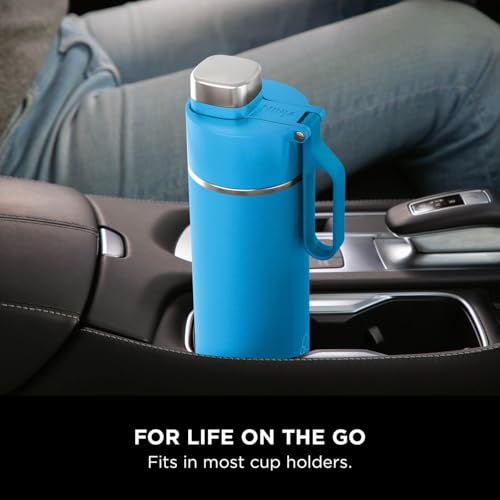 Thumbnail 6 de Ninja Thirsti Water Bottle and Flask 700 ML – Tropical Blue (DW2401EUUKSB)