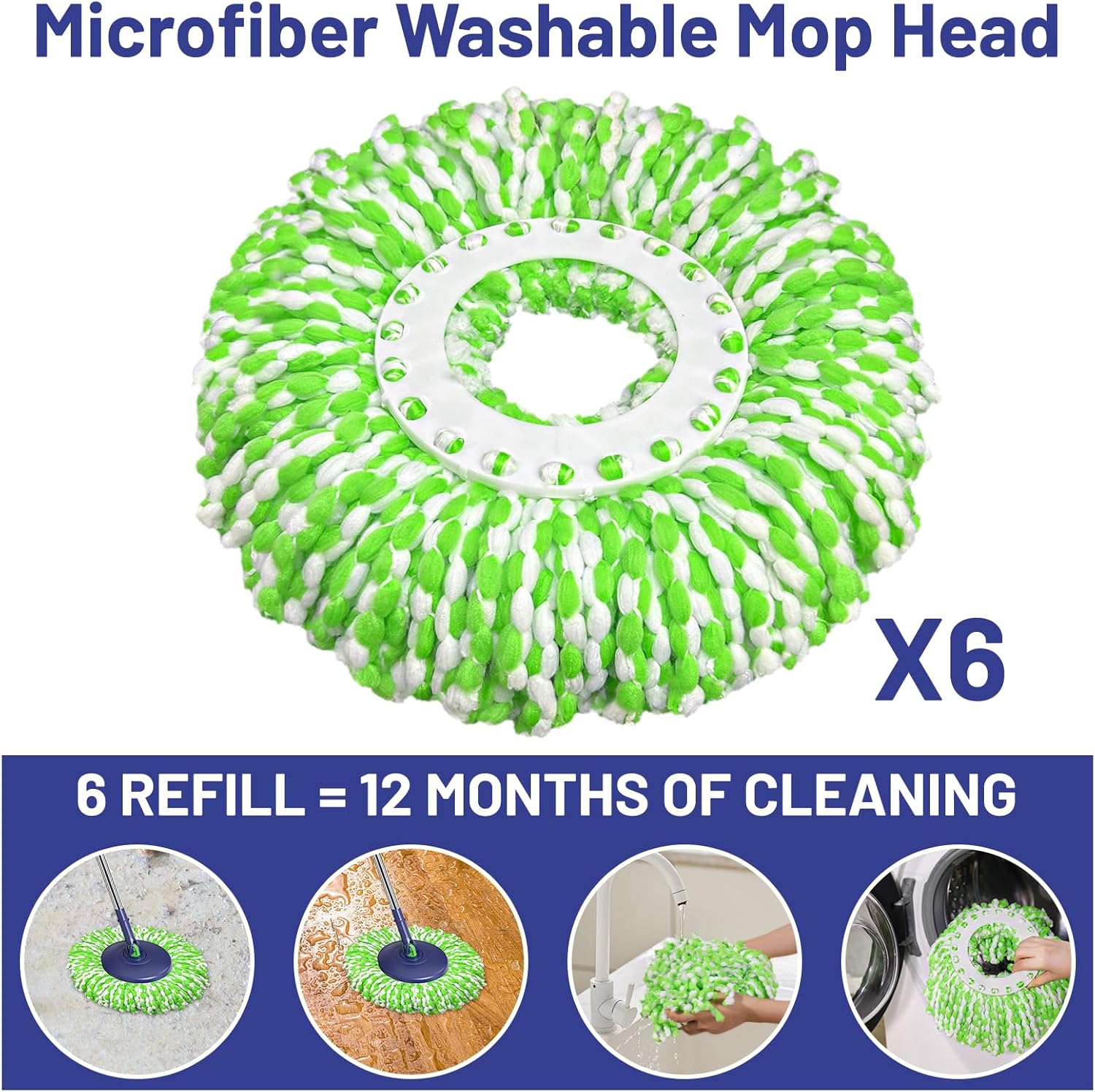 Thumbnail 2 de EHADOO Spin Mop and Bucket Set
