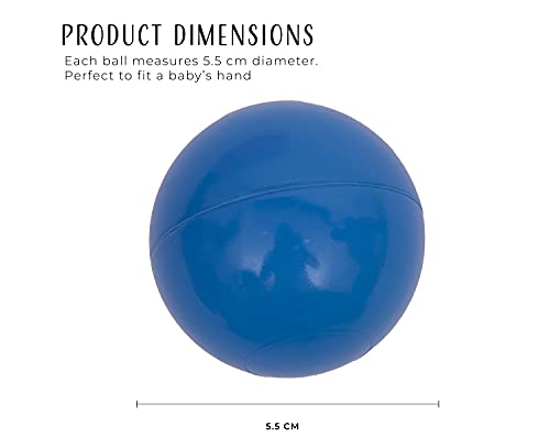 Detalle de Straame Playballs: Soft Multicolour Pit Ball Set (100 x 5.5cm) for Kids