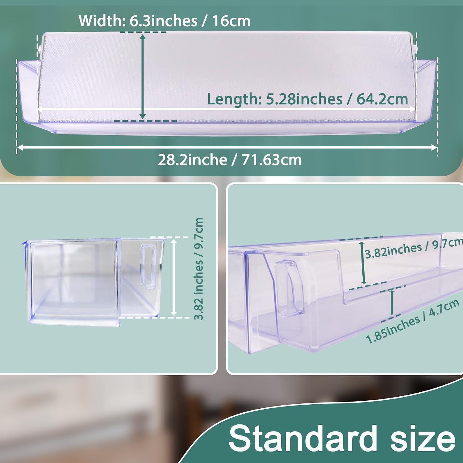 Thumbnail 3 de MONST DA63-08646A Refrigerator Door Bin, 28.2-Inch Lower Shelf
