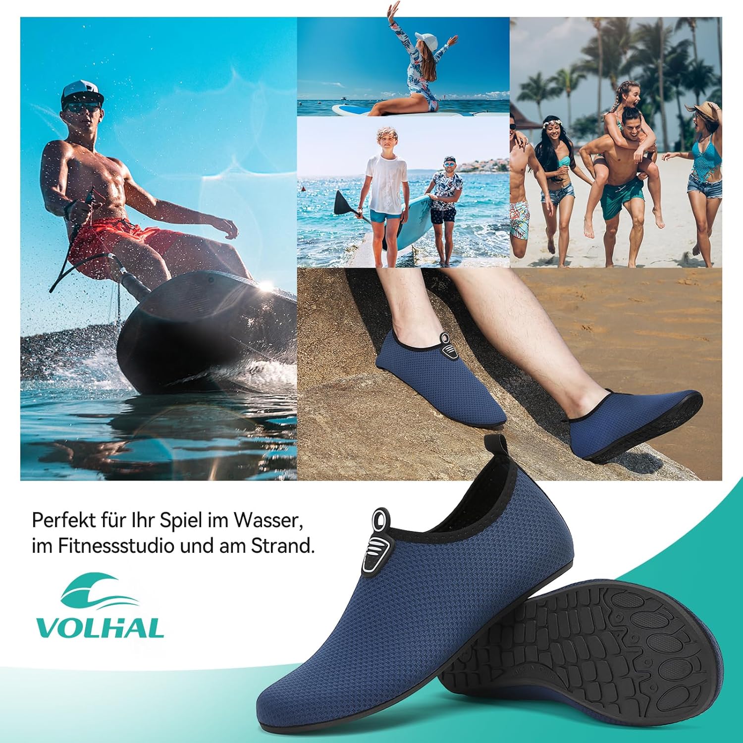 Thumbnail 6 de VOLHAL Badeschuhe & Wasserschuhe für Damen & Herren – schnell trocknend, rutschfest, leicht