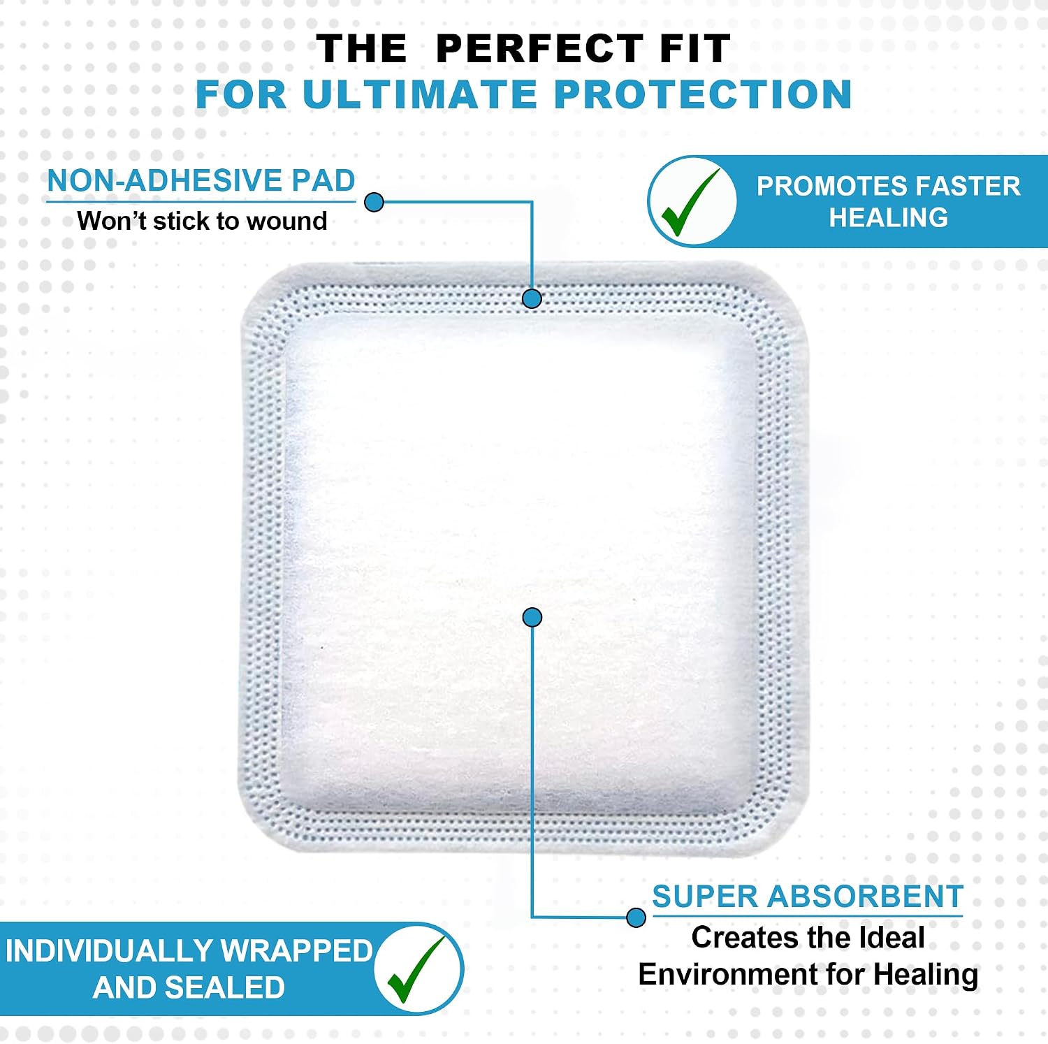 Thumbnail 4 de MedVance Super Absorbent Wound Dressing, 3" x 3" Sterile Non-Adhesive Pads