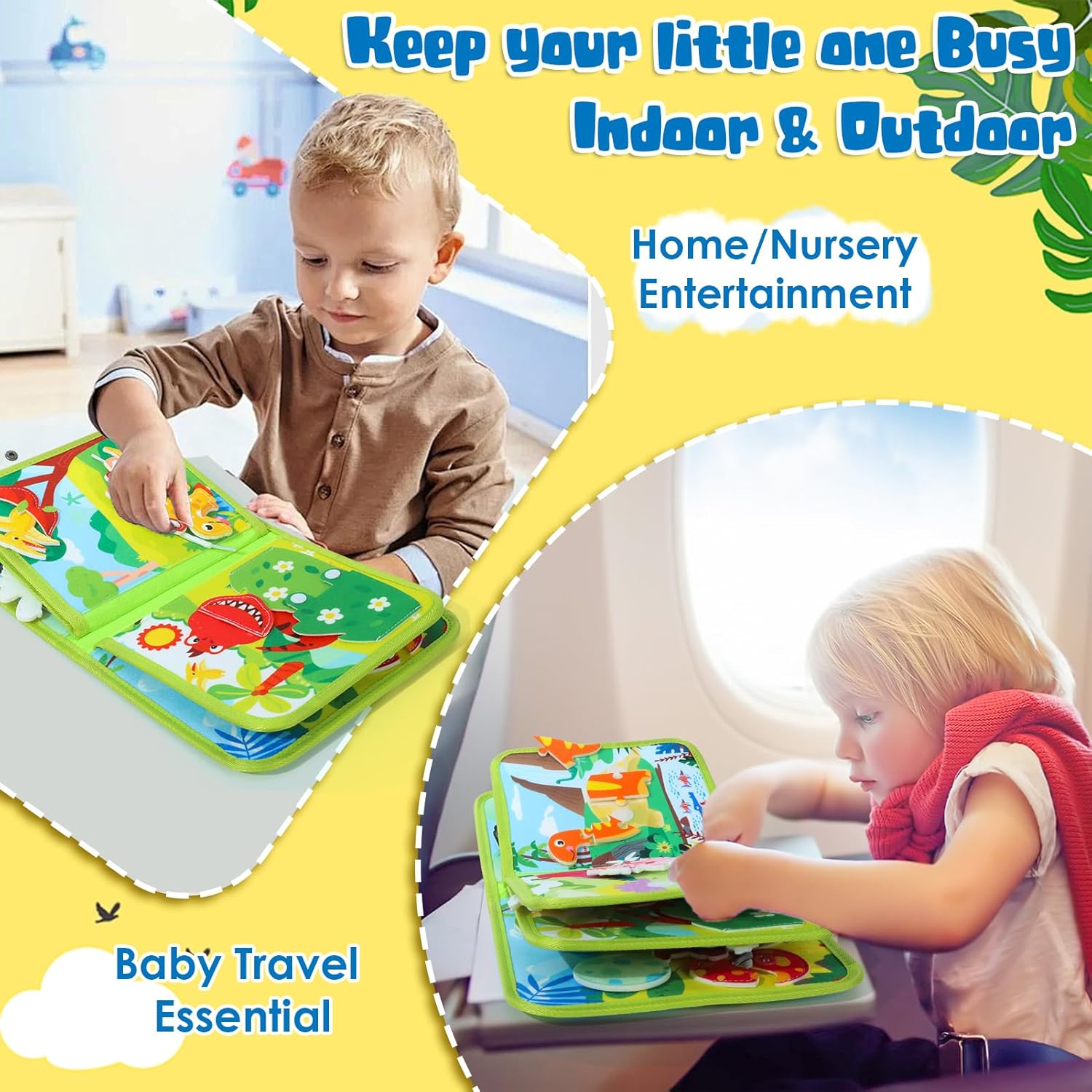 Detalle 2 de XIAPIA Baby Busy Book Montessori for 1–3 years