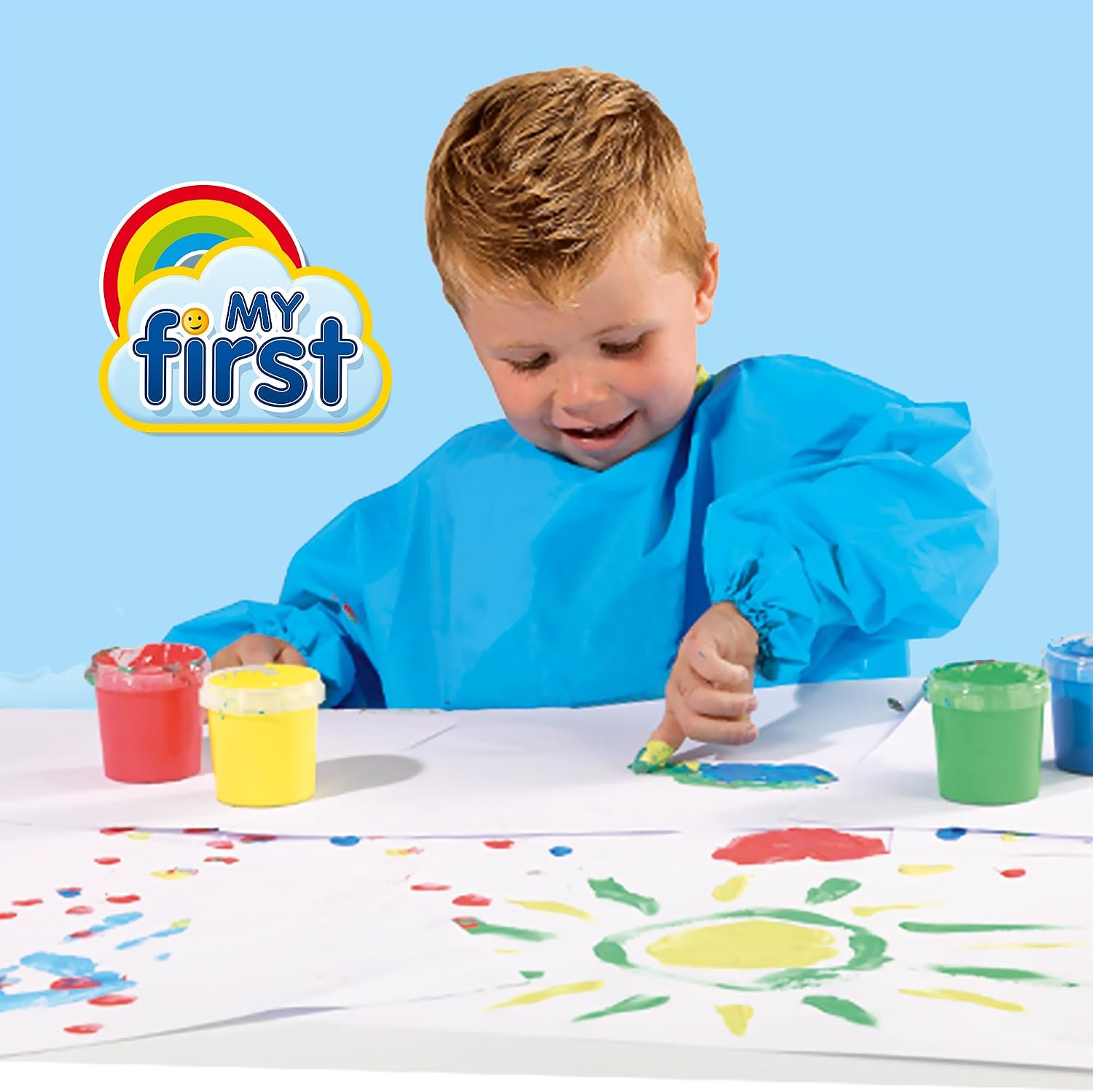 Thumbnail 4 de SES Creative 14449 Mijn eerste vingerverfset met schort en papierrol