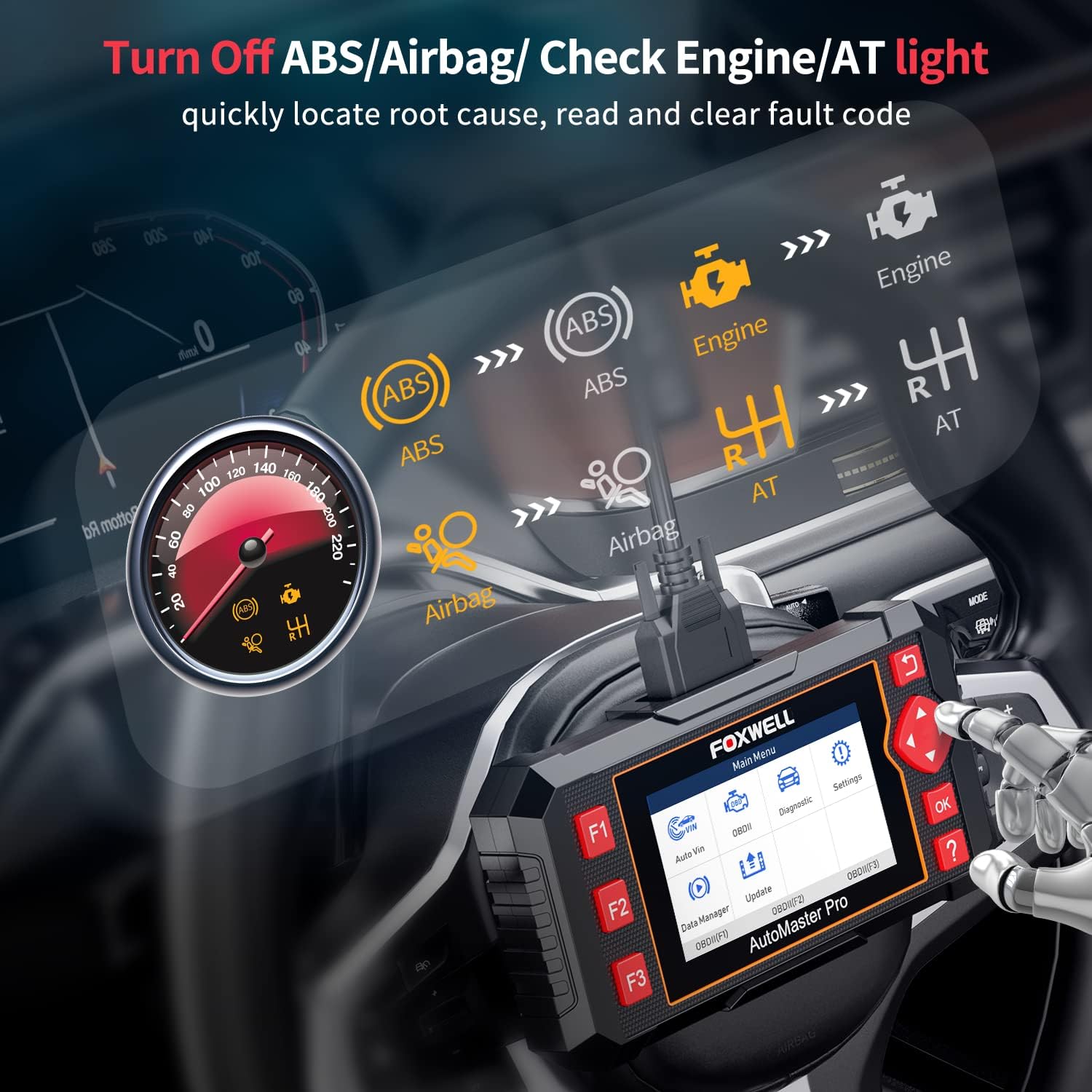 Detalle 2 de FOXWELL NT604 Elite car scanner OBD2