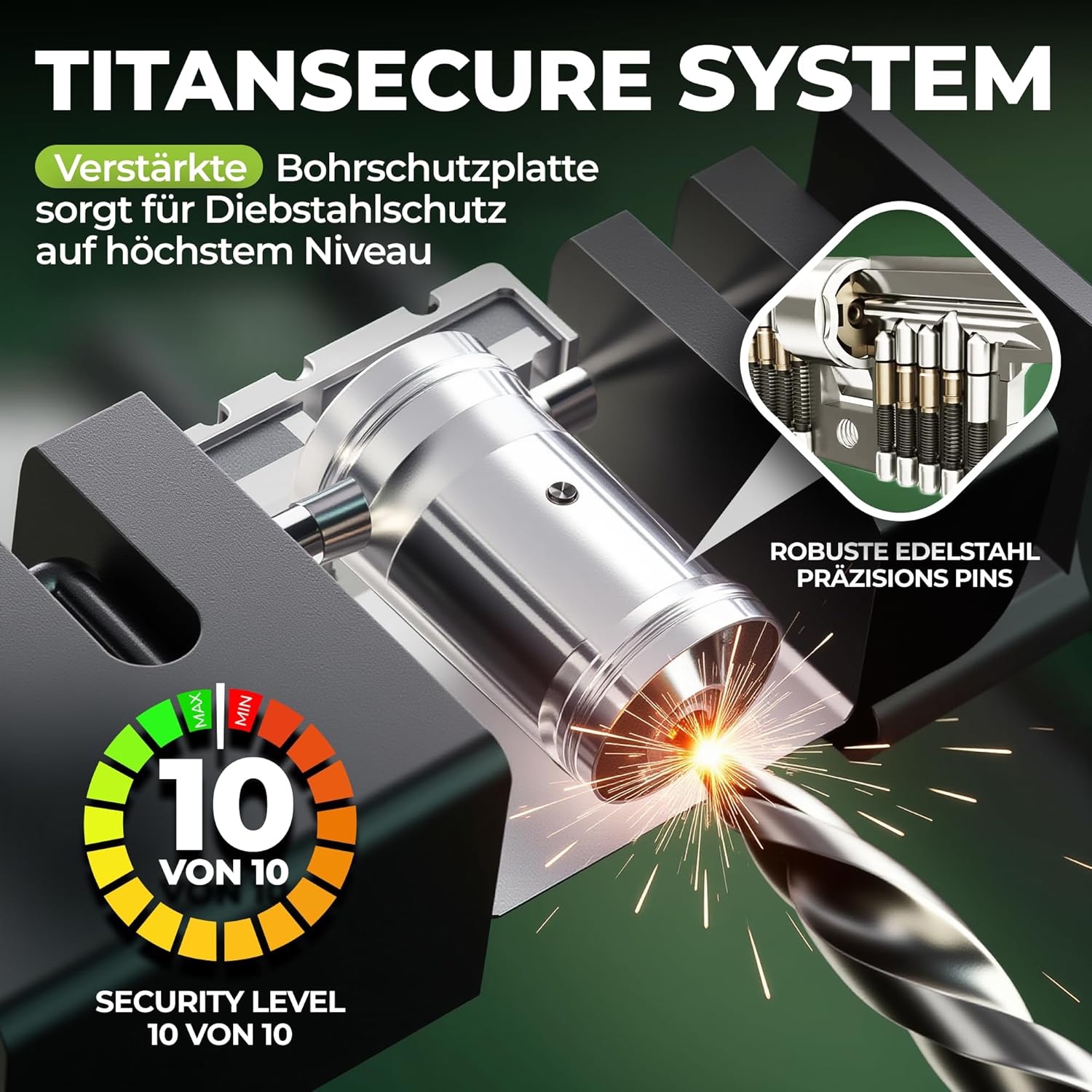 Thumbnail 2 de TITANLOCK Fahrradschloss Faltschloss Diebstahlsicher „Das Original“ (TITAN Secure, Schnell- & leicht montierbar)