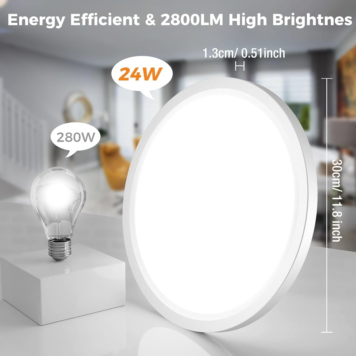 Detalle de Slochi bathroom light, IP54 30 cm