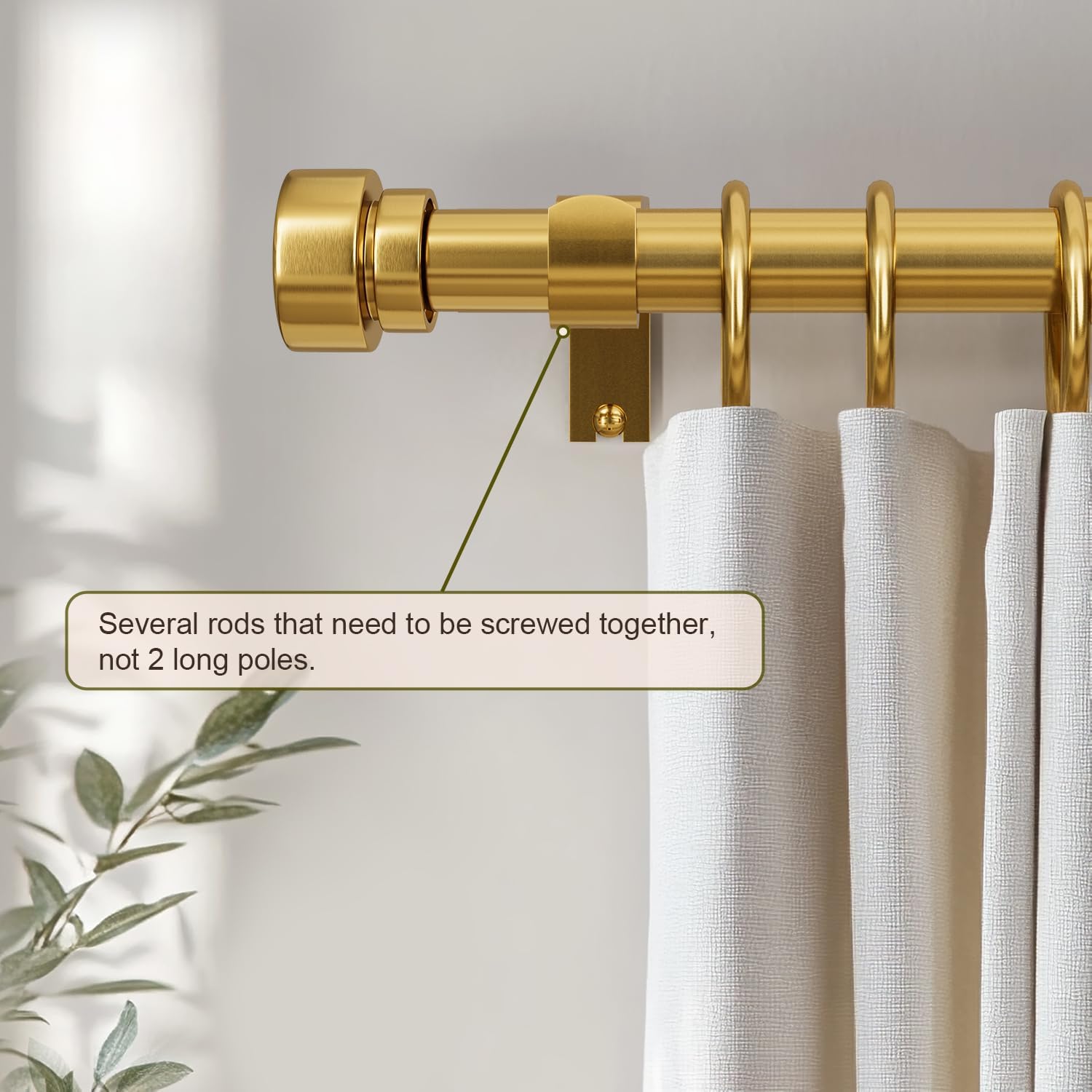 Thumbnail 3 de Lootkell Curtain Rod, 1-Inch Diameter