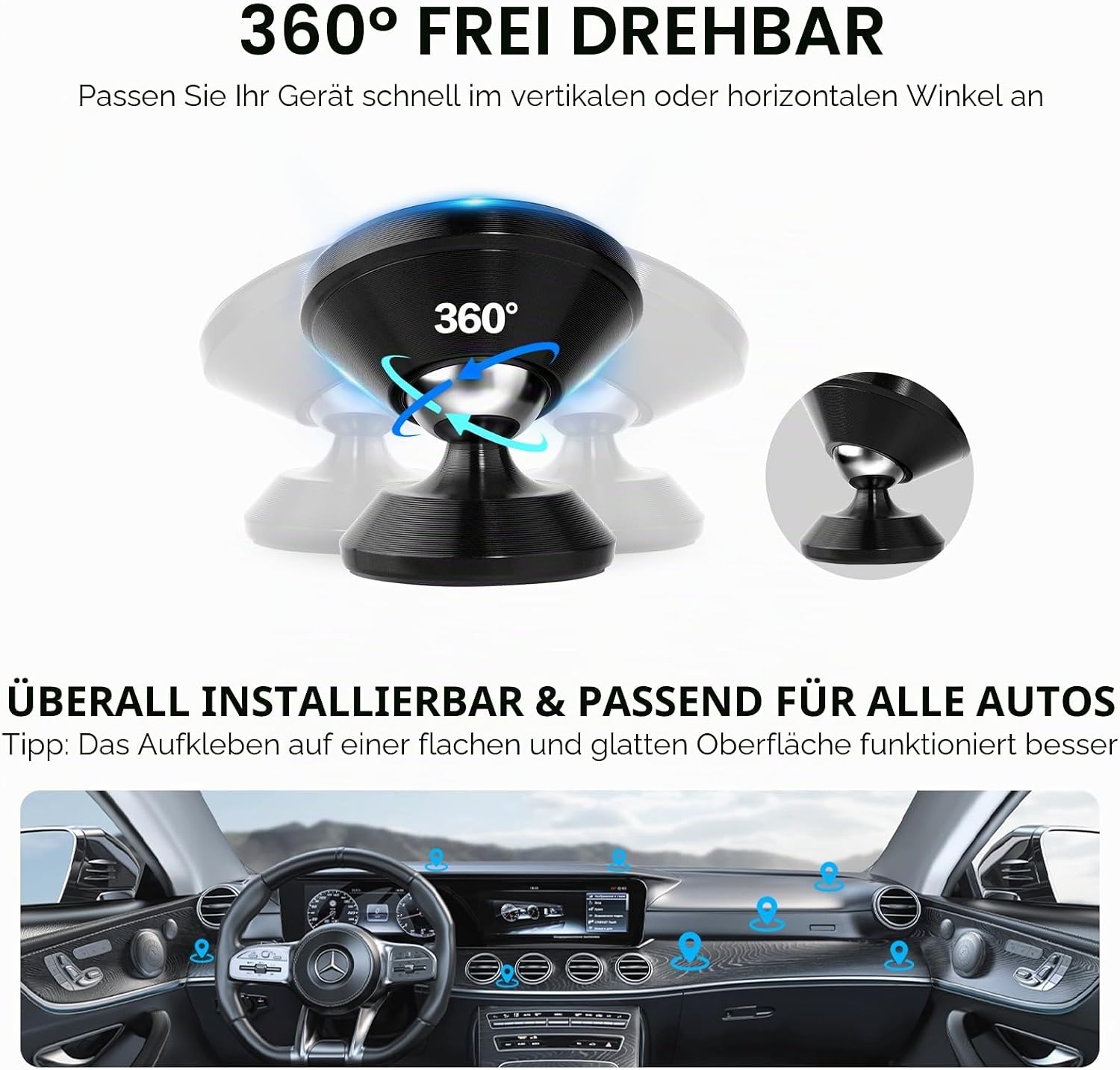 Thumbnail 4 de ivoler Handyhalter Auto 360°