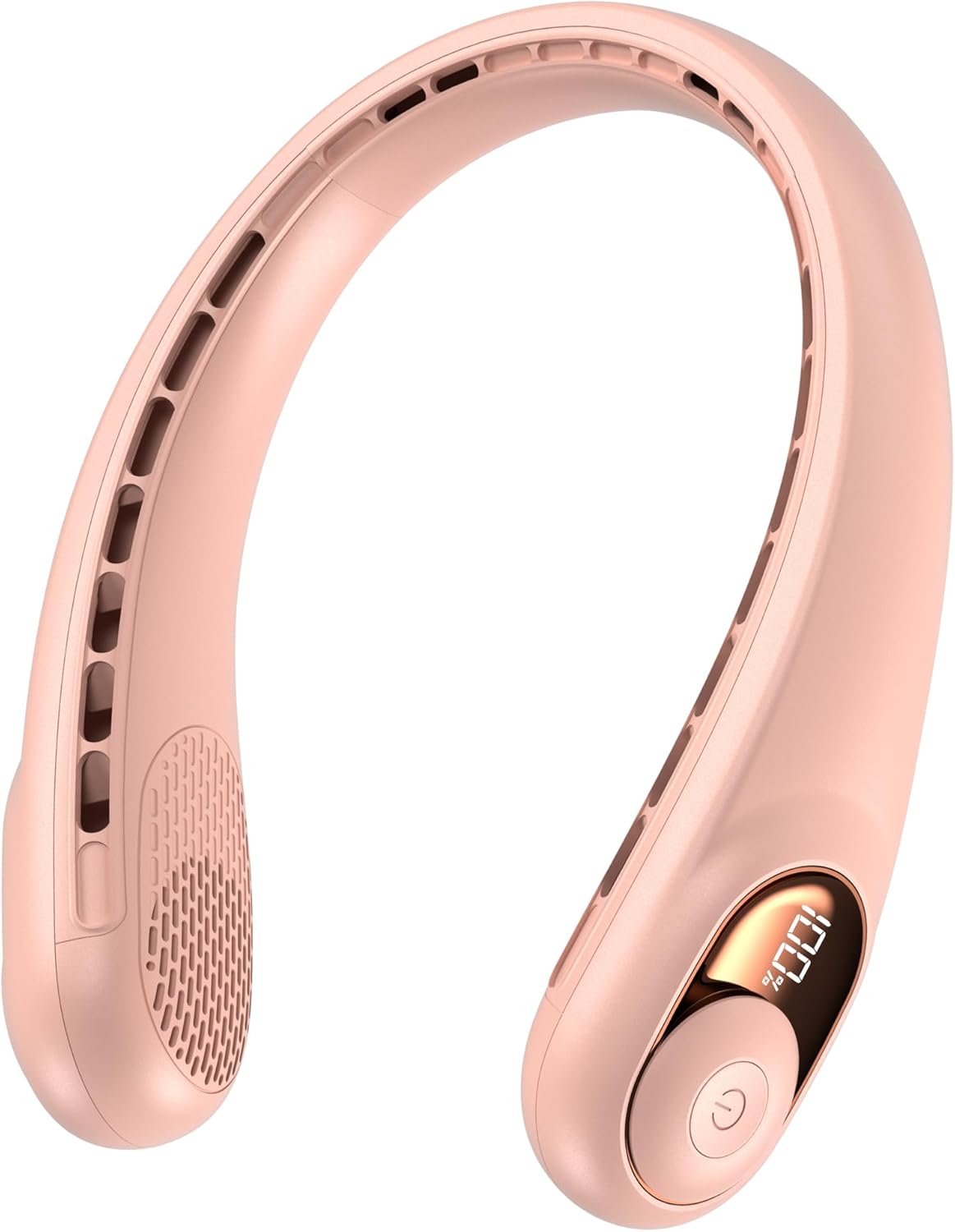 Detalle de Neck Fan, Portable Bladeless Neck Fan with LED Display (Rose)