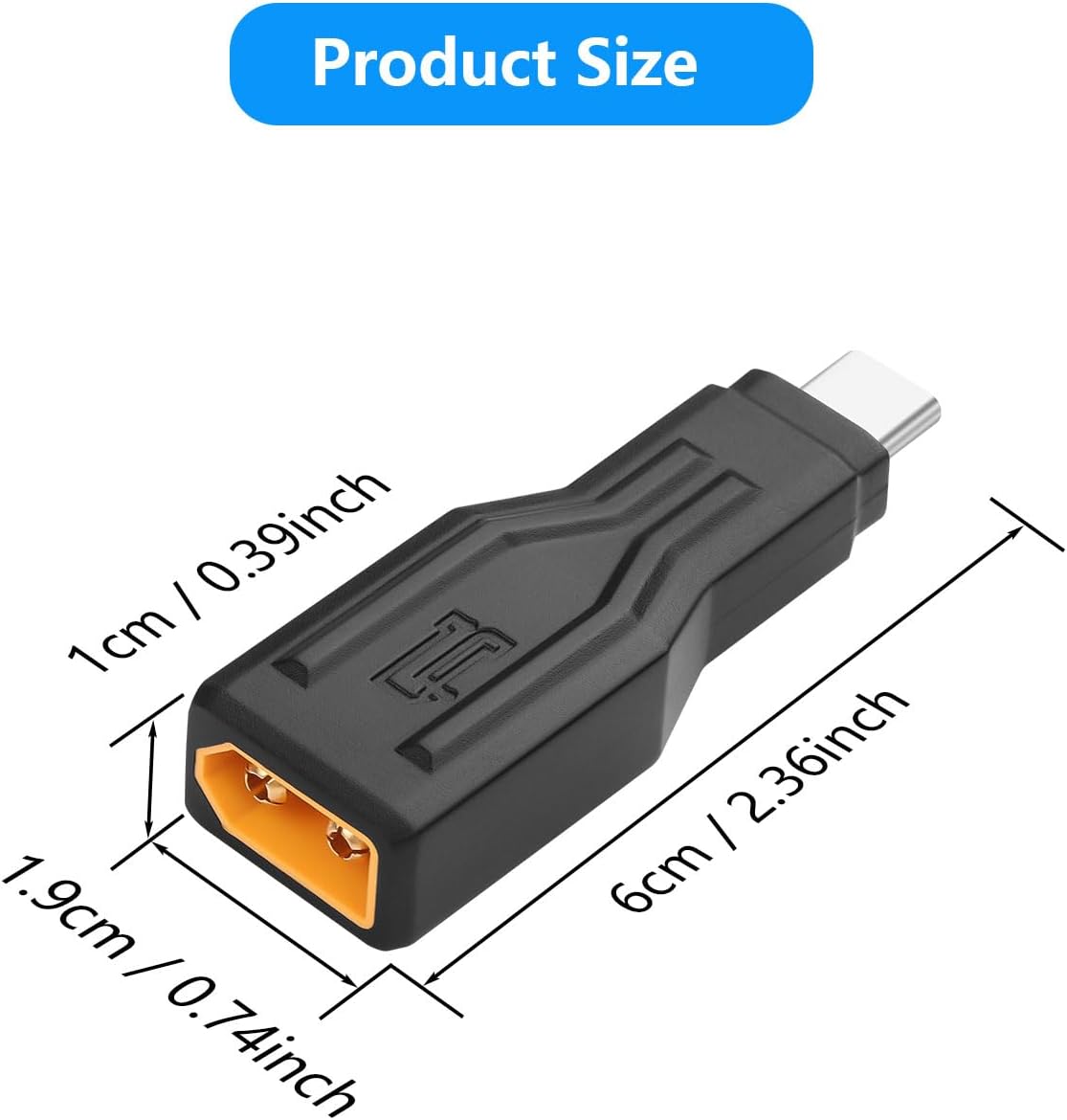 Detalle 2 de CERRXIAN XT60 to USB-C Adapter, 100W