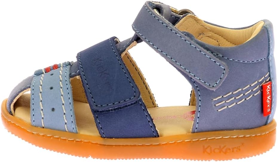Detalle 2 de Kickers Bazar : sandales confort garçon, semelle EVA et dessus doublé textile/synthétique