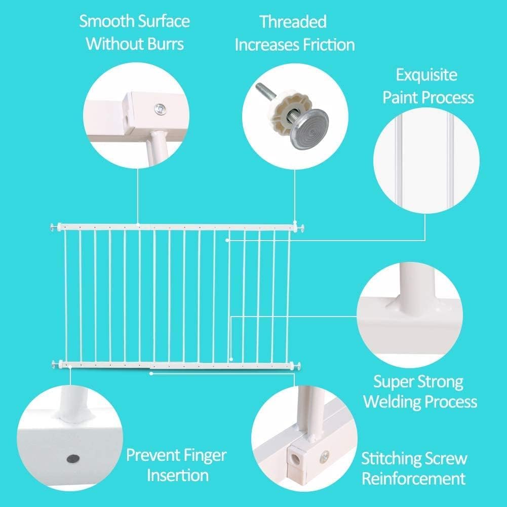 Detalle de WAOWAO 36.22–61.41-Inch Window Guards, 2-Piece Adjustable Pressure Fit