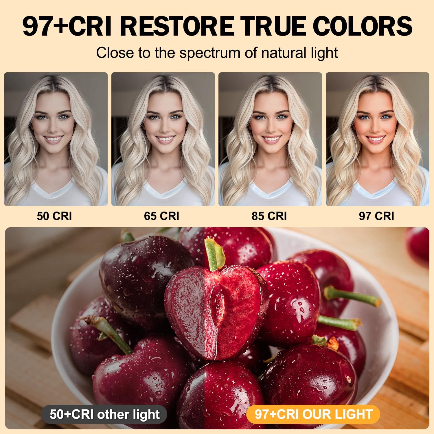 Thumbnail 4 de Singwil CL-V16A 120 LED Selfie Light, 3 Modes, 5000mAh, CRI 97+