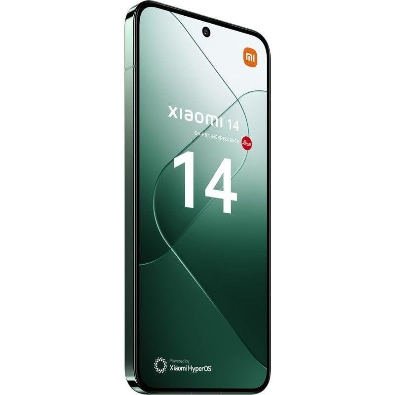 Detalle de Xiaomi 14 5G 12GB 512GB Verde Jade – Fotografía móvil de élite en un solo dispositivo