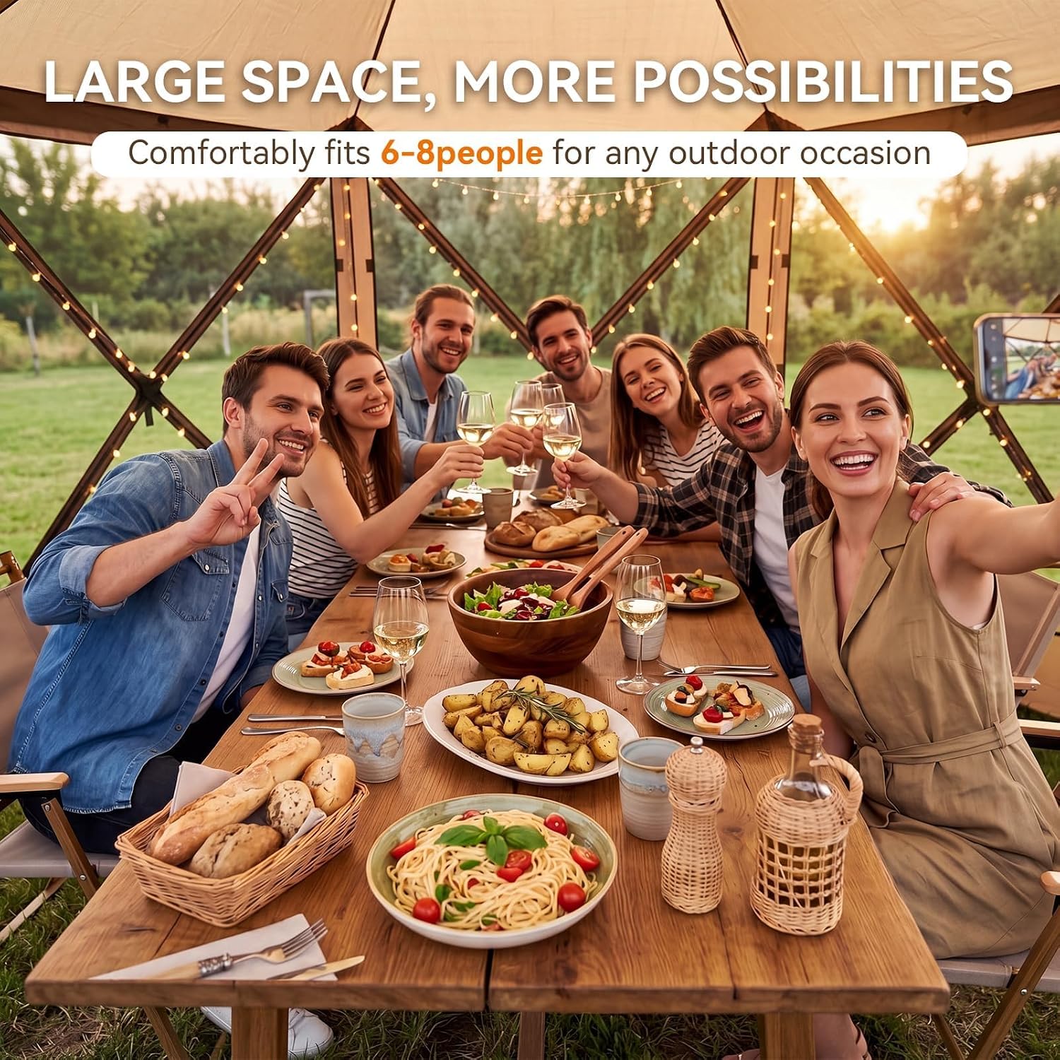 Detalle de Breezestival Pop-Up Canopy Tent, 10x10 ft