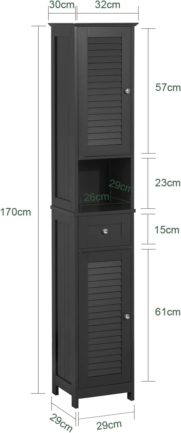 Detalle de SoBuy FRG236-DG colonne 32x170x30 cm