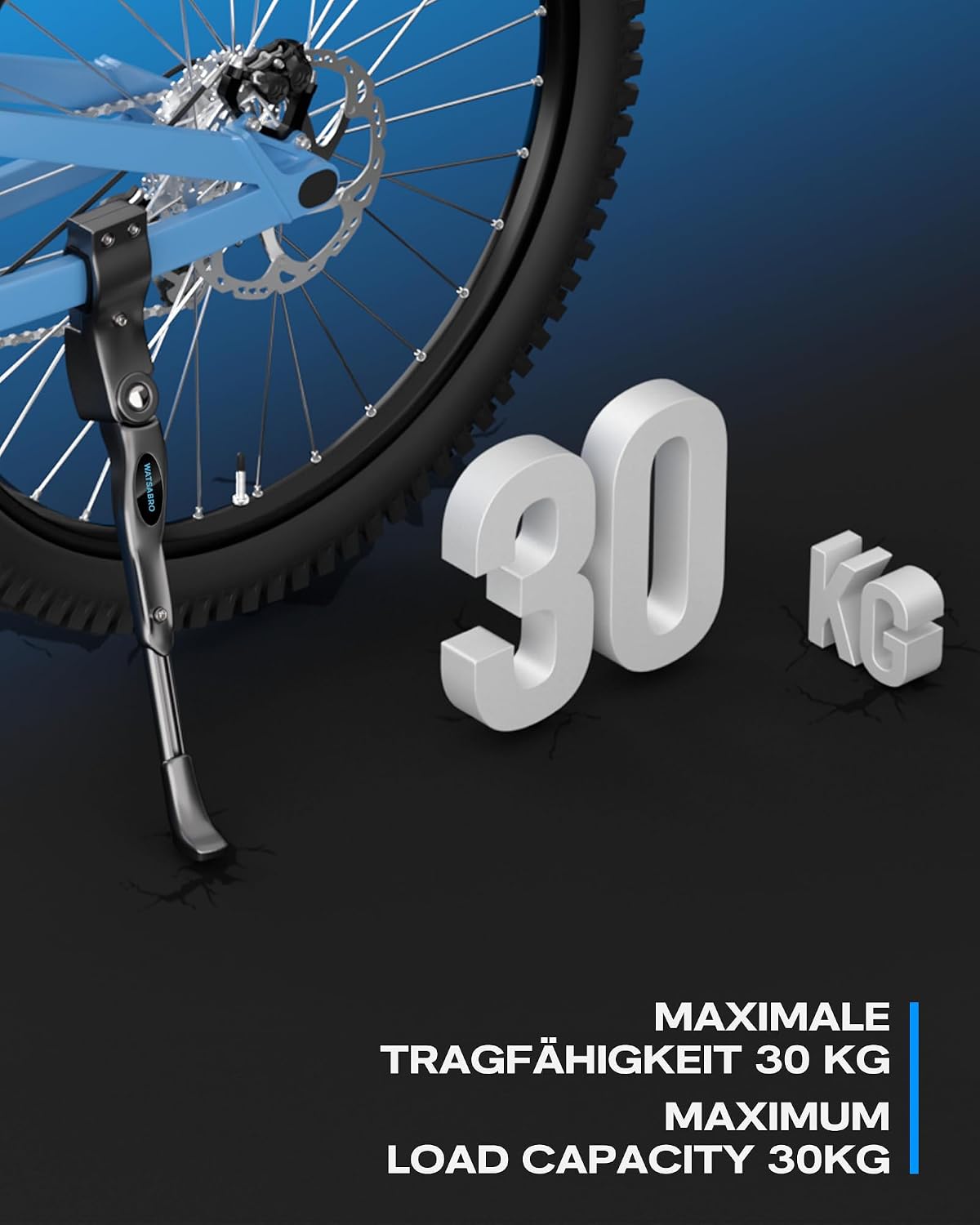 Thumbnail 5 de WATSABRO Bike Kickstand 24–29 in