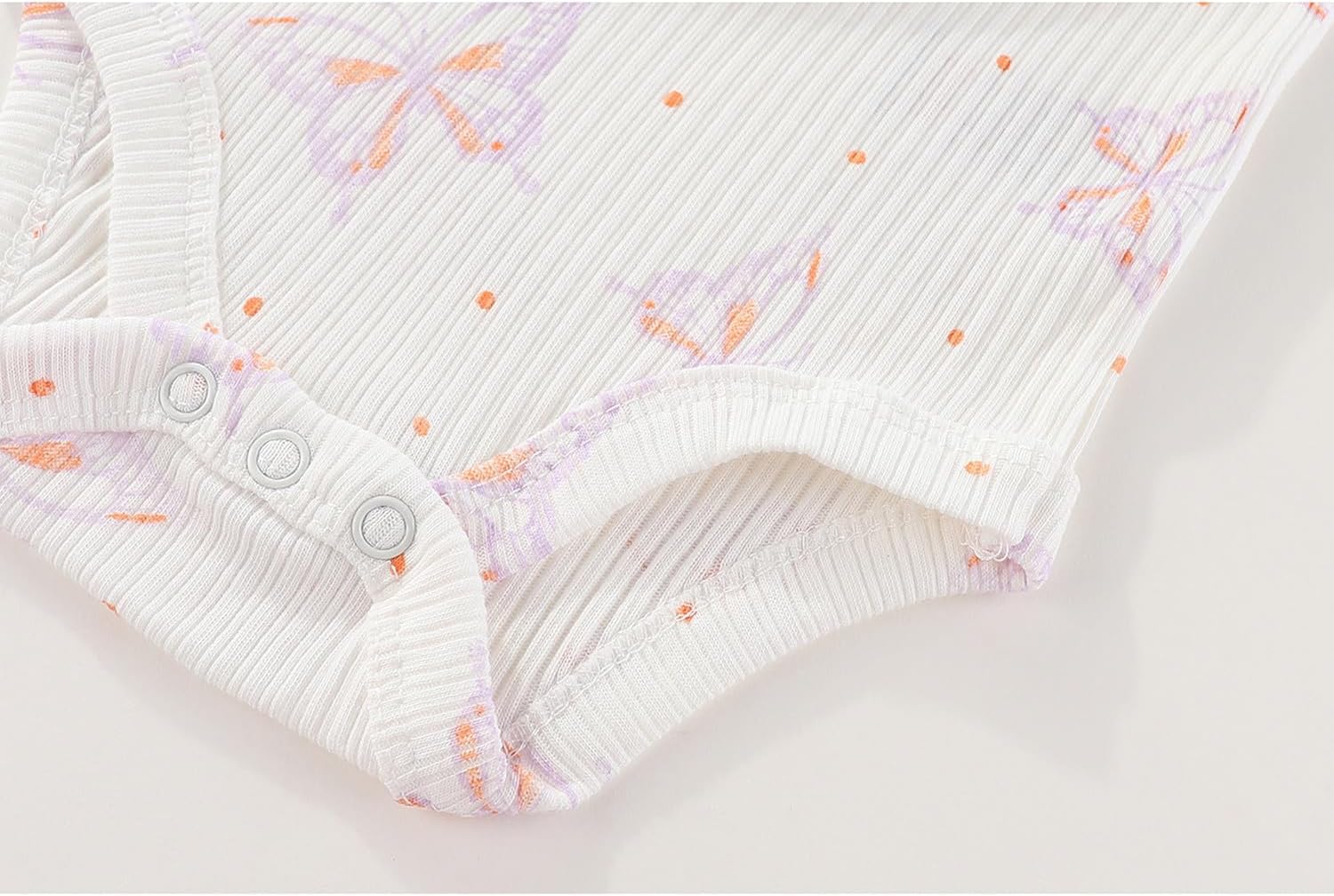 Detalle de MAMIMAKA Newborn short-sleeve cotton bodysuits 5-pack (0–12 months)