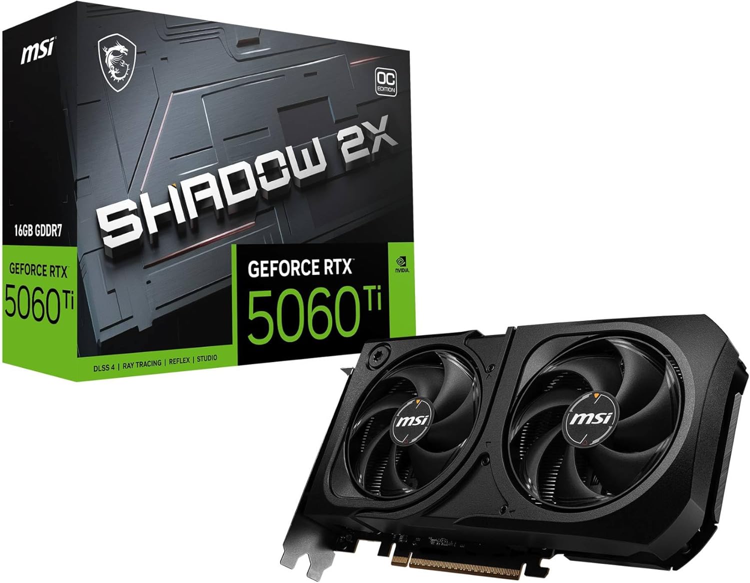 MSI GeForce RTX 5060 Ti 16G SHADOW 2X OC PLUS
