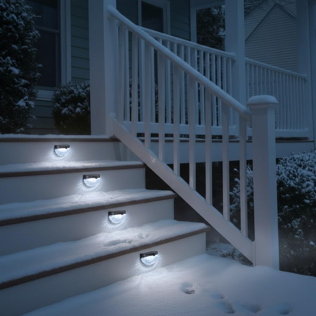 Detalle de GloBrite Solar Lights Outdoor Garden – Pack of 8 for Pathways, Patio and Fence