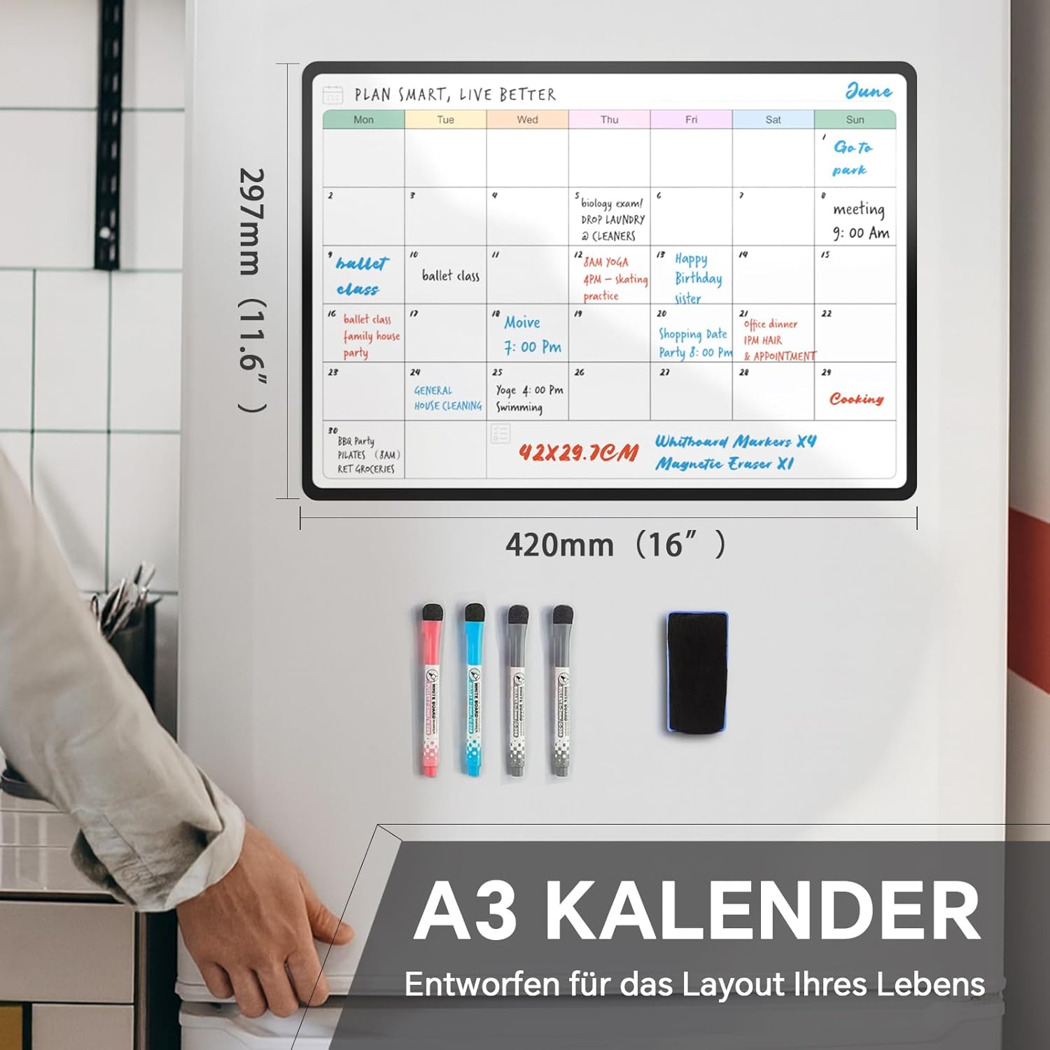 Thumbnail 1 de SURFOU Lavagna Magnetica Frigo A3 📋