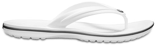 Detalle de Crocs Crocband Flip Unisex Blanco (36/37 EU) – Sandalia ligera con suela EVA