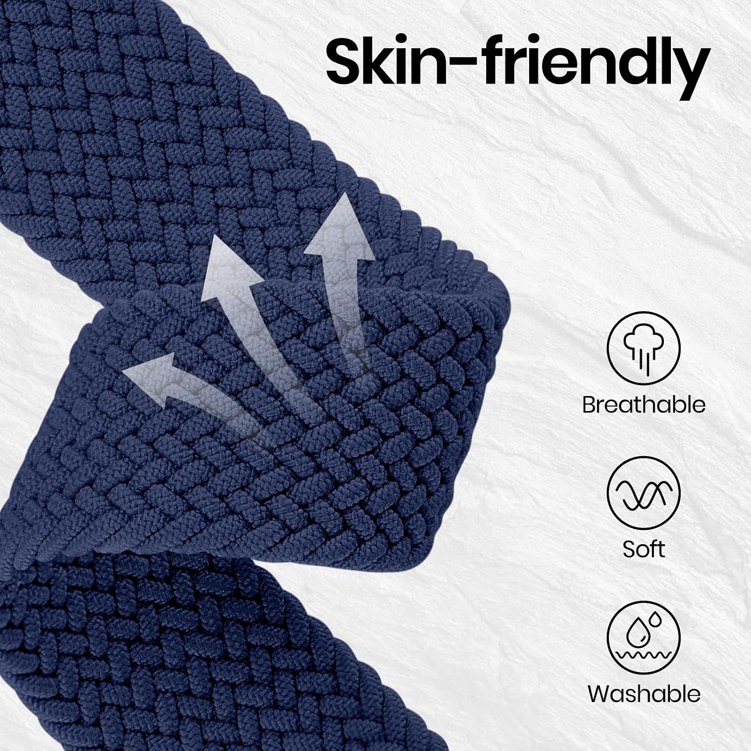 Detalle de Joehwerr 18mm braided nylon strap for Garmin