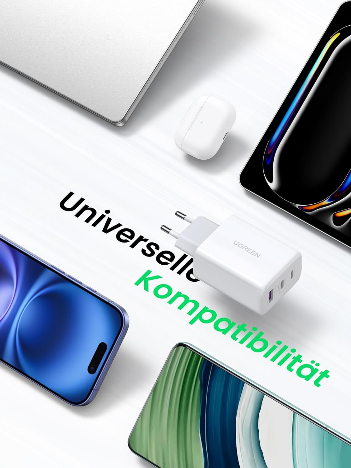 Thumbnail 5 de UGREEN USB C Ladegerät 65W PD 3‑Port Schnellladegerät
