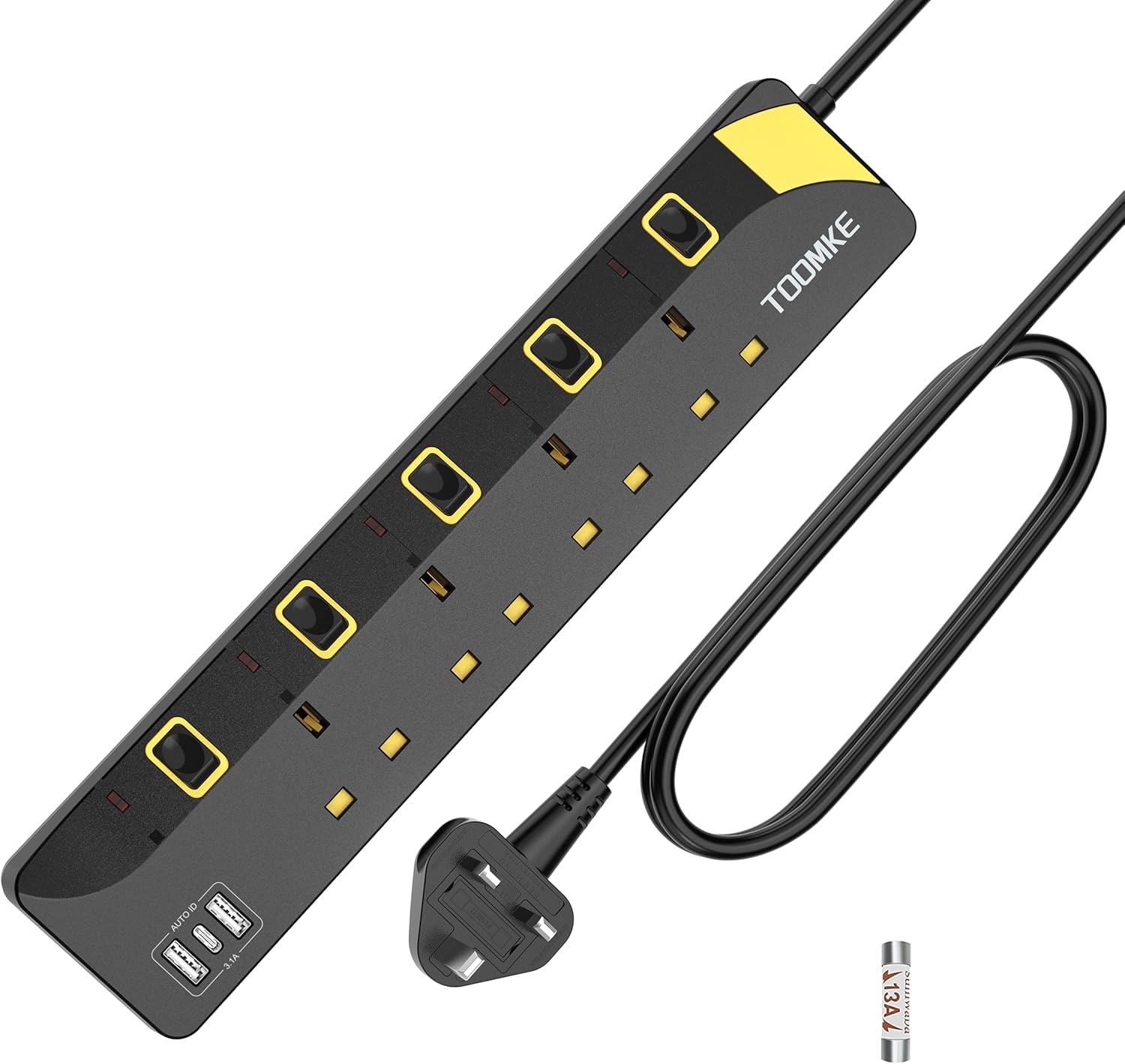 Extension Lead 4-Way with 3 USB and 8m cable 🔌