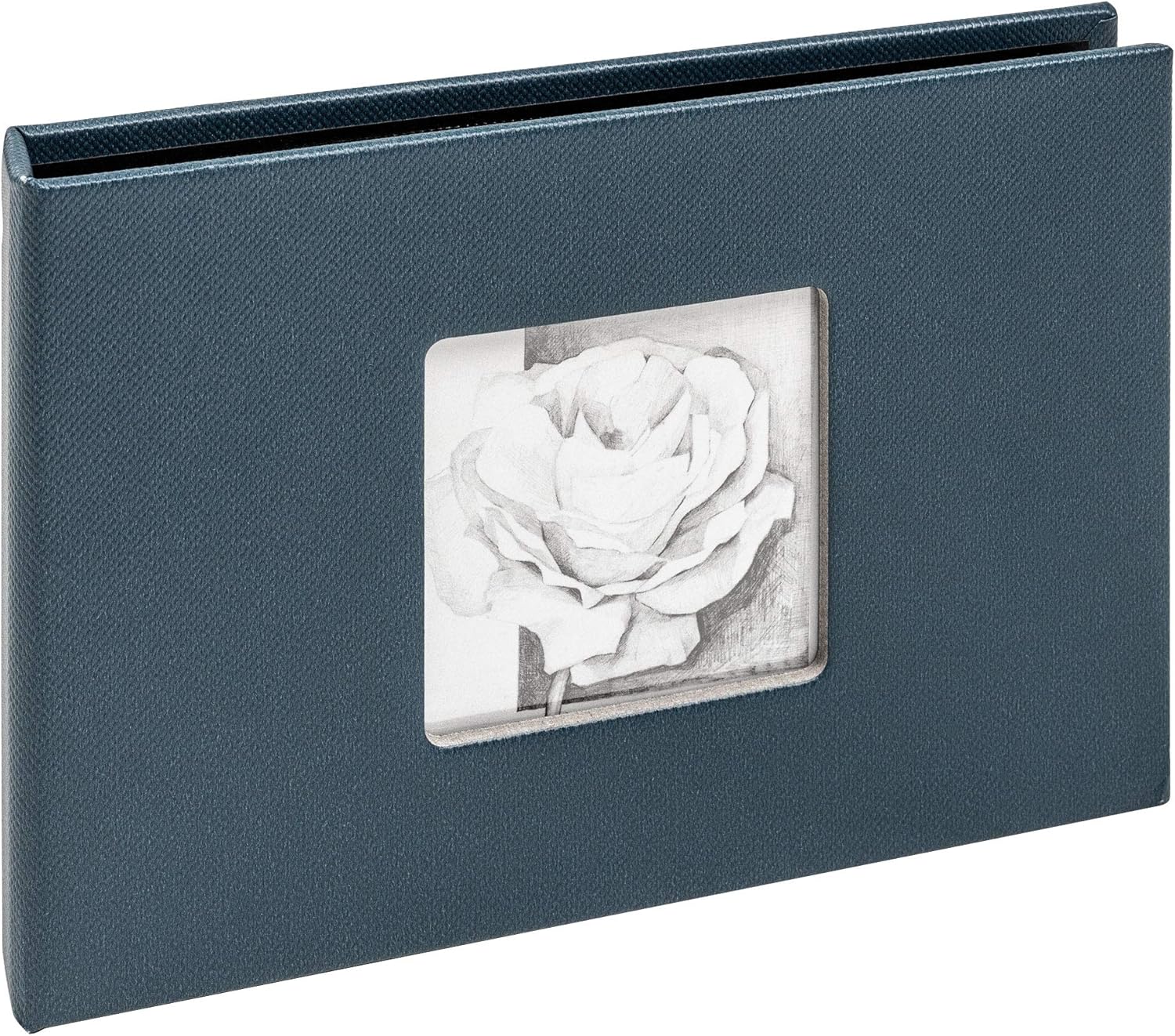 Detalle 2 de walther design Fotoalbum Blau 26 x 25 cm FA-349-L – 40 Seiten, CD- und Negativarchiv