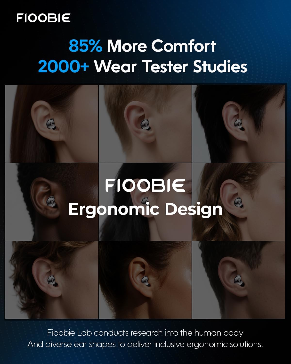 Detalle 2 de 2026 Fioobie Ear Plugs for Sleep Pro-46dB Noise Reduction with Pro AcousticWave Filter
