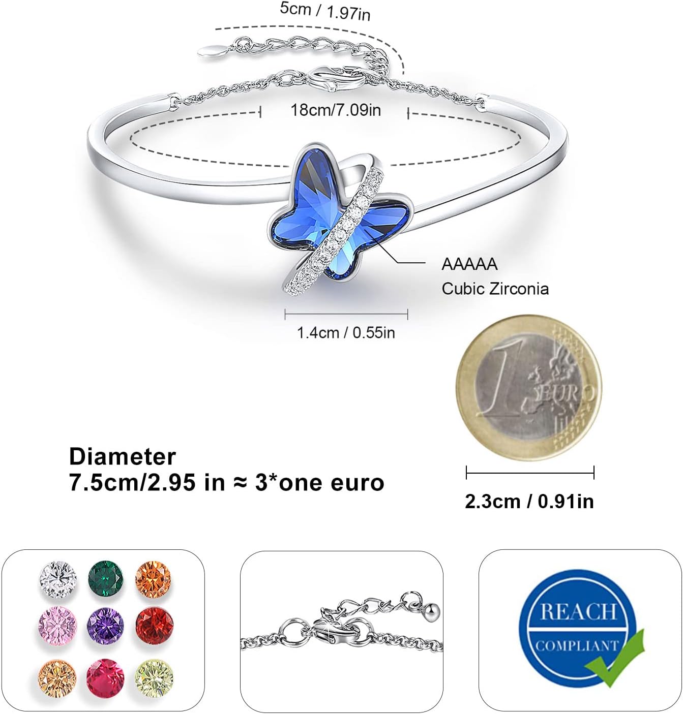 Thumbnail 3 de GEORGE · SMITH Papillon Bracelet 7,09 in 🕊
